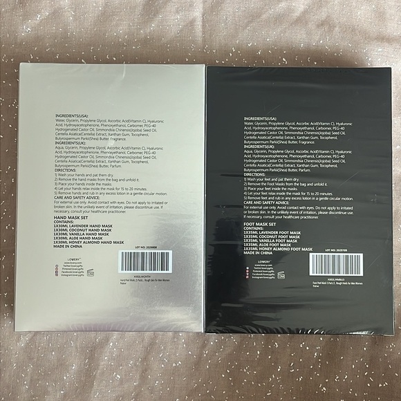 Brand New Hand & Foot Masks Jojoba Oil Moisturizing Hydrating Spa Shea Butter - Picture 9 of 16